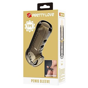 Pretty Love Manșon Texturat TPE — Soft și Waterproof Gri Thumb 6