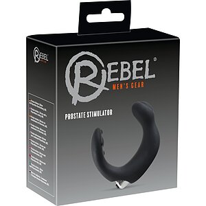 Rebel Prostate Stimulator Negru Silicon Thumb 6