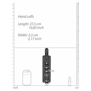 Leather Hand And Legcuffs Negru Thumb 4