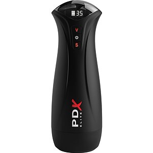 Masturbator Pipedream PDX Elite Auto-Sucțiune Texturată Negru Thumb 1
