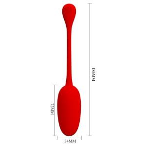 Pretty Love Knucker — Ou Vibrator Roșu, 12 Moduri Roşu Thumb 7