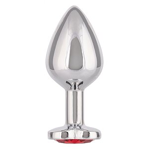 Jewel Large Ruby Heart Plug Rosu Thumb 2
