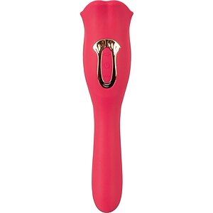 Oral Fun L – Vibrator 2 în 1, 10 Moduri, Reîncărcabil Roz Thumb 3