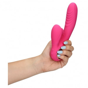 Loveline Rabbit Heat – Limbă Oscilantă, încălzire 13.5 cm Roz Thumb 5