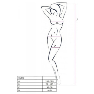 Catsuit Passion BS098 Alb S-L Thumb 3