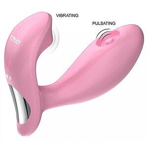 FLAMENGO Puls – Vibrator Punctul G Și Clitoris, 10 Moduri, 2 Motoare, IPX7 Roz Thumb 2