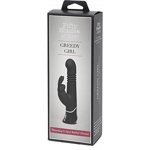 Vibrator Rabbit Punctul G Greedy Girl Negru Thumb 3