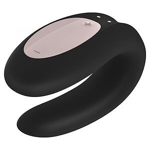 Vibrator Cuplu Satisfyer DoubleJoy Negru Thumb 1