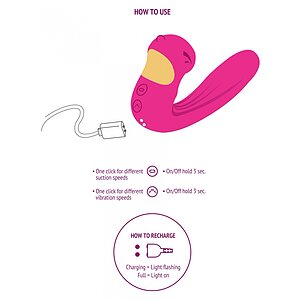 Celestial Love Vibe Stimulator Fuchsia Thumb 7