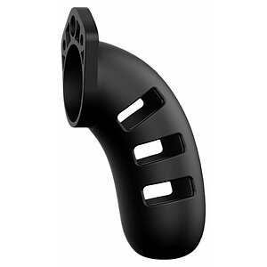 Cușcă de Castitate Man Cage Silicon Model 21 Negru Thumb 2