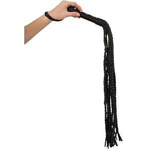 Bici ZADO Cat-O-Nine cu 9 Cozi Piele 70cm Negru Thumb 3