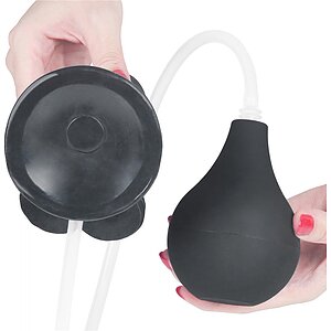 Dildo 23cm Cu Ejaculare Extremă Negru Thumb 4