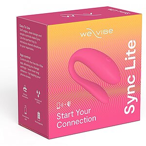 WeVibe Sync Lite Roz, 10 Moduri, Reîncărcabil Discret Thumb 1