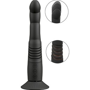 Couples Choice Vibrator Împingeri Punct G și Prostată 9x9 Negru Thumb 1