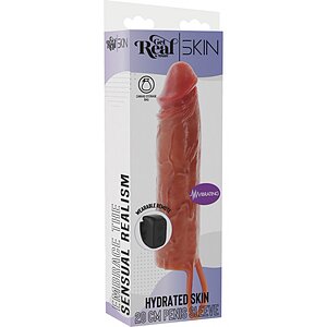 Hydrated Skin Penis Silicone Sleeve Vibrating 20 cm Thumb 7