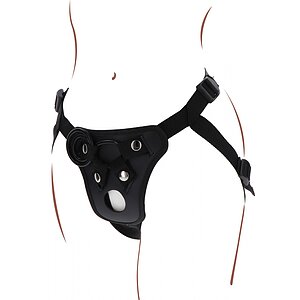 Ham Strap-On TOYJOY cu Gaură De Plăcere, Negru Thumb 3