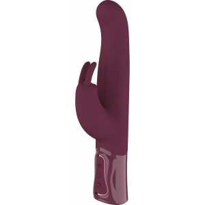 She.E.O Rabbit Rotativ Reîncărcabil — 10 Vibrații, 3 Rotații Vișiniu Thumb 4
