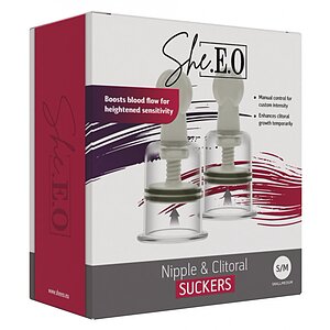 Ventuze Pentru Clitoris și Mameloane Transparent Thumb 4