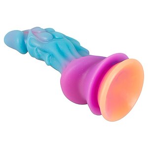 Mystic Dragon – Dildo Fosforescent cu Ventuză Puternică 21.5cm Multicolor Thumb 2