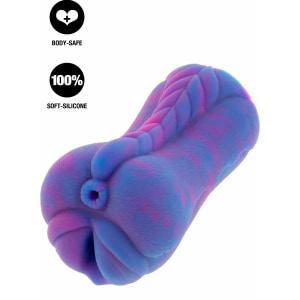 Masturbator Unicorn EXTREME Acces Dublu 14.5 și 9 cm Mov Thumb 3