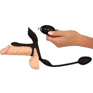 Couples Choice Inel Multifuncțional 5 în 1, Reîncărcabil Negru Thumb 4