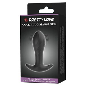 Anal Plug Pretty Love Massager Negru Thumb 7