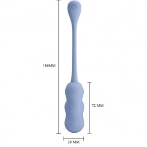 Pretty Love Leshy Blue — Ou Vibrant Compact, Telecomandă Albastru Thumb 7