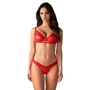 Set Obsessive Aliosa 2 Piese Roșu S-M Thumb 1