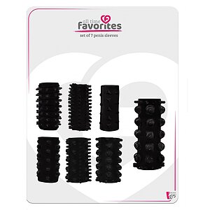 All Time Favorites Sleeves Set Negru Thumb 1