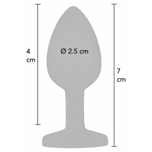 Anal Plug Premium Diamond Jewel Small Negru Thumb 6