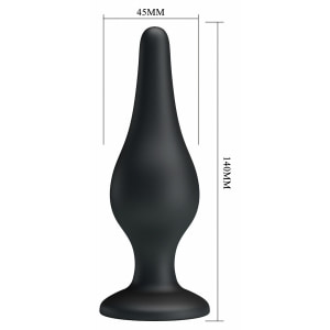 Anal Plug Pretty Love Sensitive Negru Thumb 3