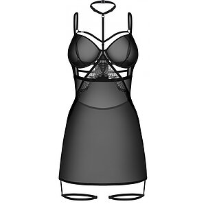 Chemise Obsessive Arrowel Negru L-XL Thumb 1