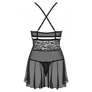 Babydoll Obsessive 838-BAB Negru L-XL Thumb 3