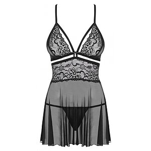 Babydoll Obsessive 838-BAB Negru L-XL Thumb 2