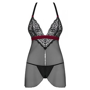 Babydoll Obsessive Rossita Negru L-XL Thumb 2