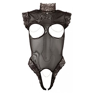 Body Abierta Fina Sani Decupati Negru XL Thumb 3