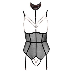 Body Abierta Fina Tessa Negru XL Thumb 4