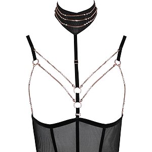 Body Abierta Fina Tessa Negru XL Thumb 6