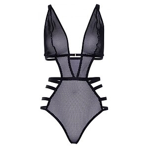Body Leg Avenue Net Cut Out Allesia Negru M Thumb 2