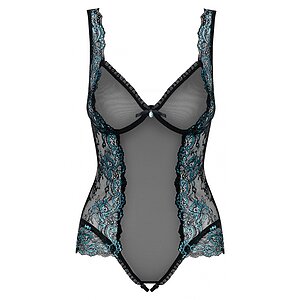 Body Obsessive Dantela Negru L-XL Thumb 2