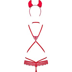 Body Obsessive Evilia Roșu L-XL Thumb 3