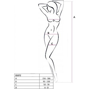 Catsuit Passion BS072 Negru S-L Thumb 2