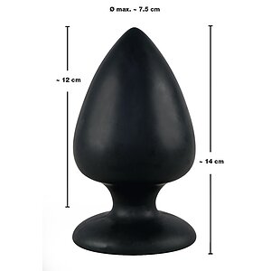 Anal Plug Black Velvets Large Negru Thumb 3