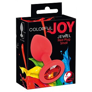 Colorful Joy Jewel Plug Roșu Thumb 4