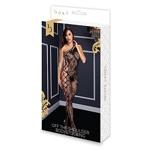 Catsuit Baci Off The Shoulder Negru S-L Thumb 2