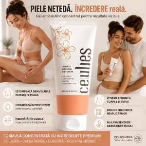 Celluless Gel Anticelulitic Piele Netedă și Fermă 60ml Thumb 6