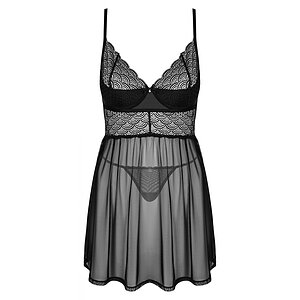 Babydoll Obsessive Chemeris Negru XS-S Thumb 2