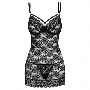 Chemise Obsessive 860-CHE Negru S-M Thumb 2
