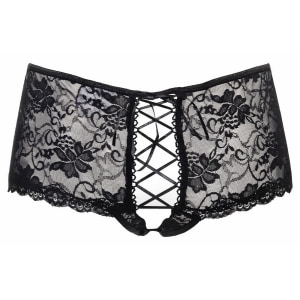 Chilot Amorable Open Back Charlotte Negru S-L Thumb 3