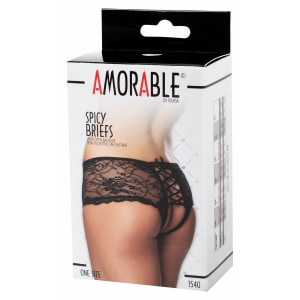 Chilot Amorable Open Back Charlotte Negru S-L Thumb 9